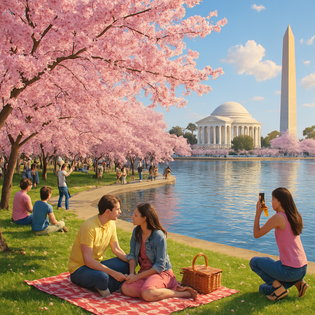 Cherry Blossom Festival - Washington D.C. - United States DIY Paint By Diamonds
