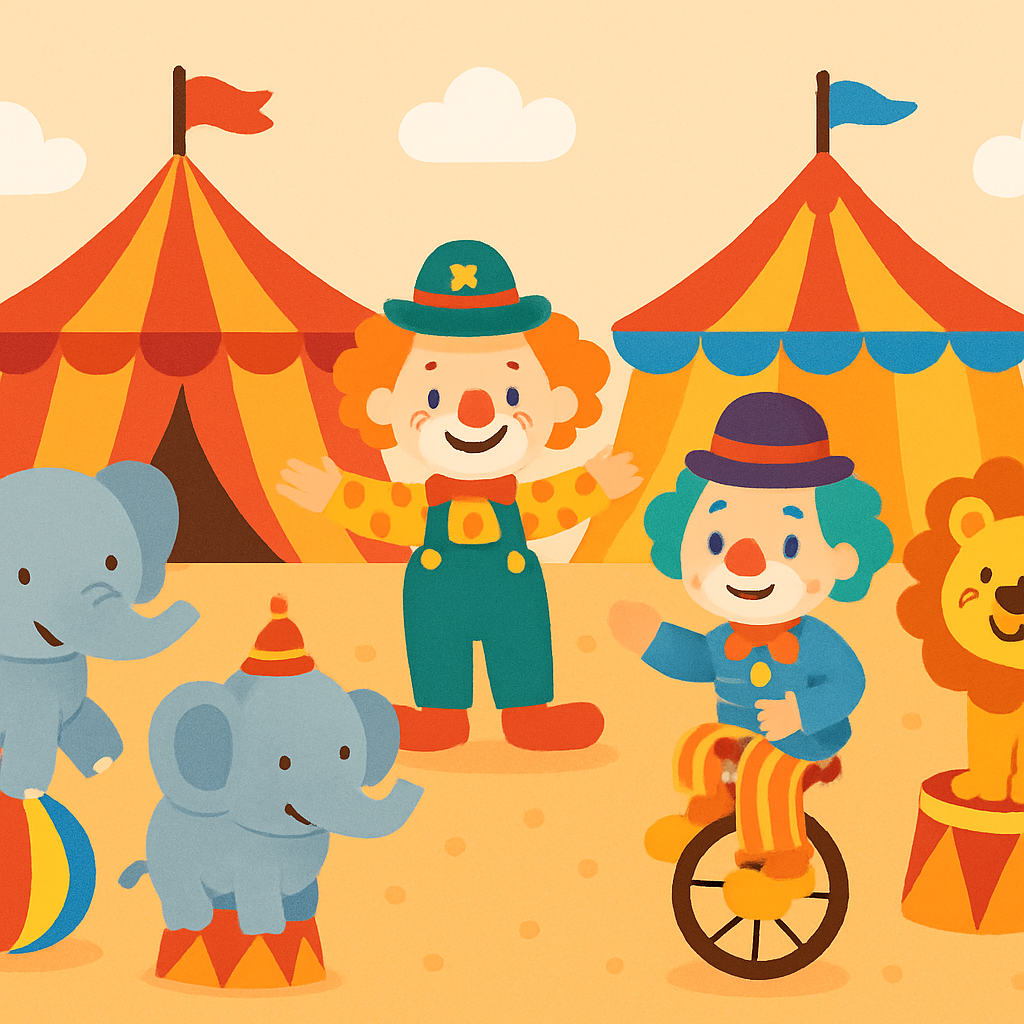 Playful Circus Diamond Painting