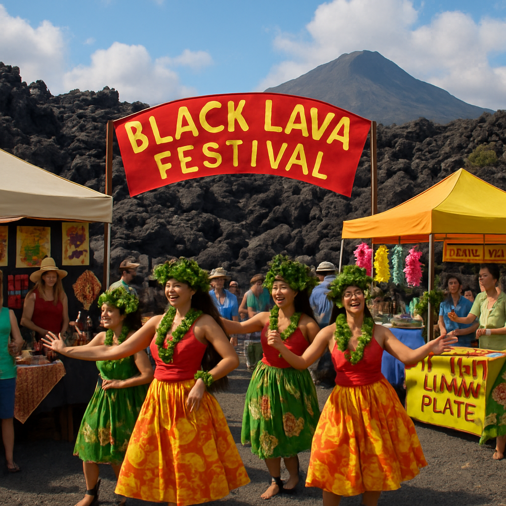 Pahoa's Black Lava Festival Paint By Diamonds