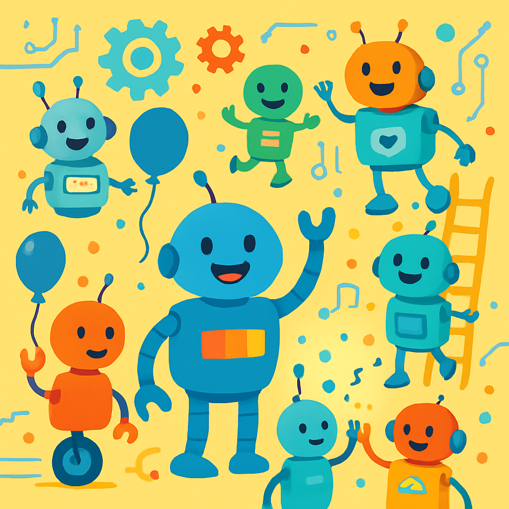 Cool Robot World Diamond Painting