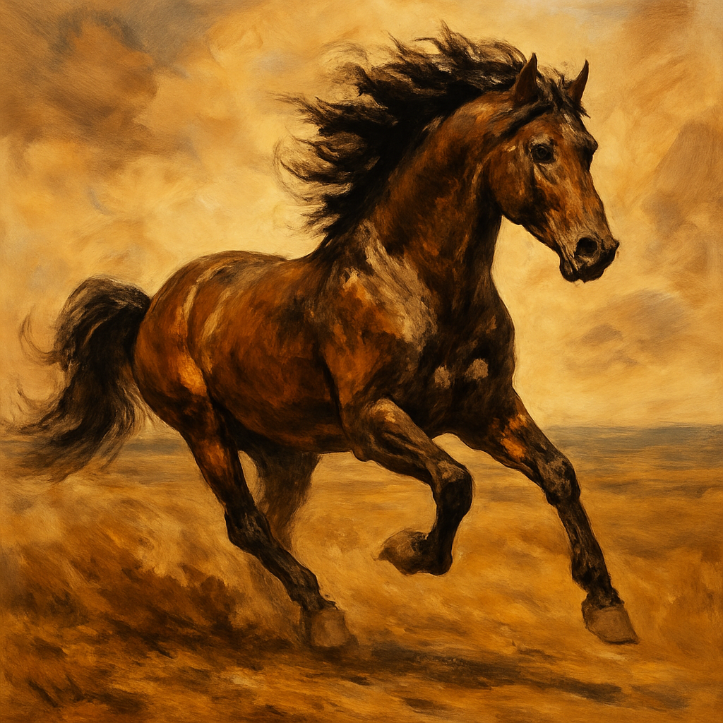 Galloping Horse Majesty Paint By Diamonds Kits