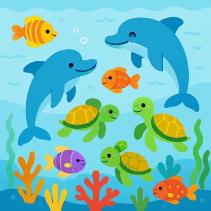 Colorful Ocean Adventures Diamond Painting