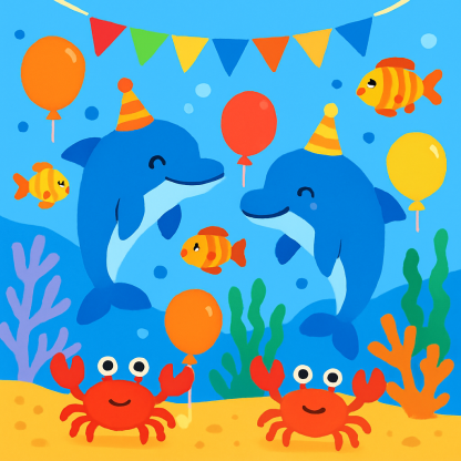 Happy Ocean Party Diamond Painting