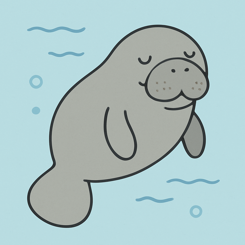 Mellow Manatee Paint By Diamonds