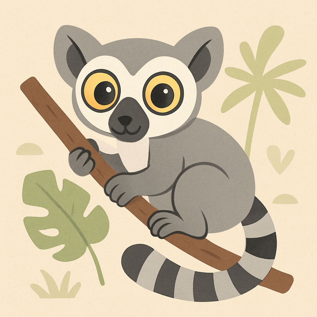 Lovable Lemur Paint By Diamonds
