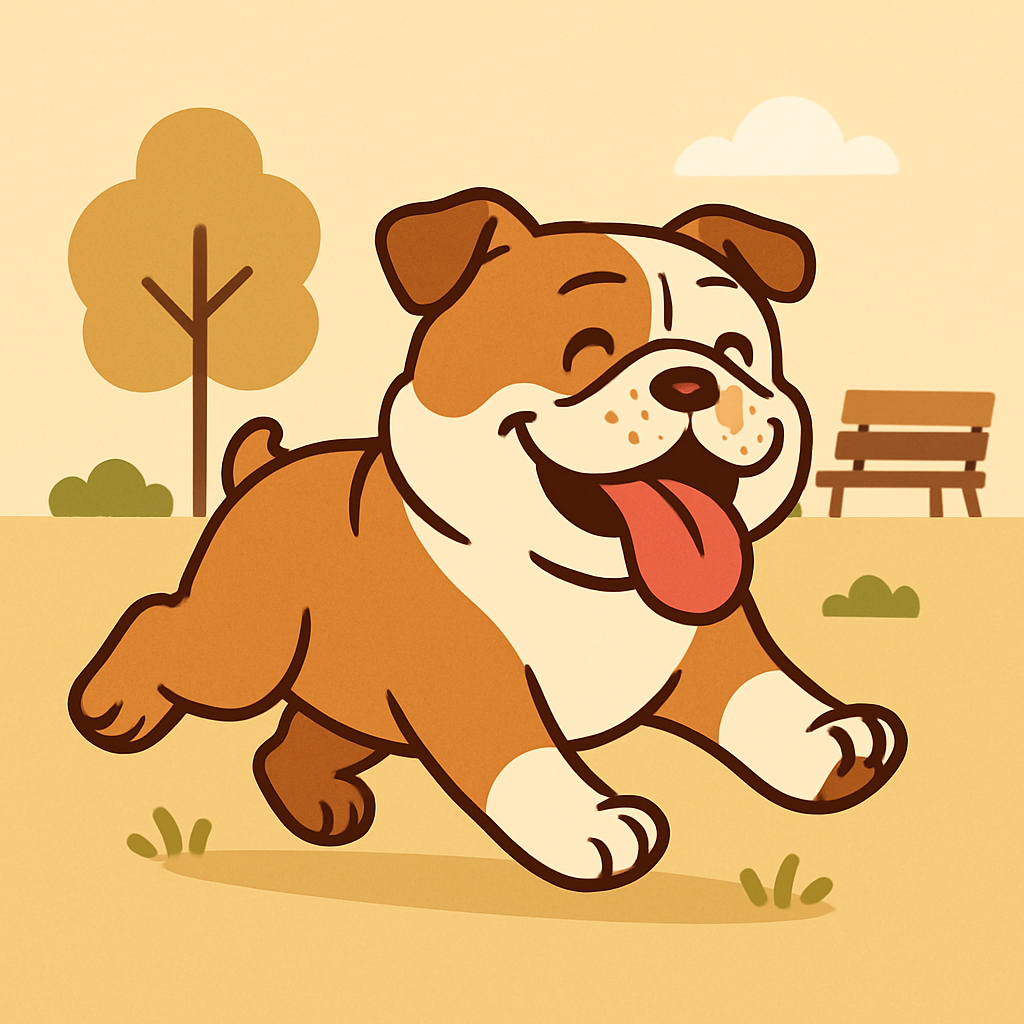 Bouncing Bulldog Paint By Diamonds