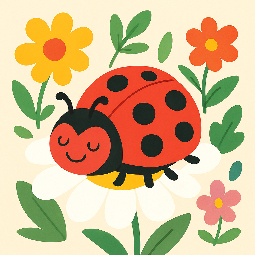 Delightful Ladybug Paint By Color
