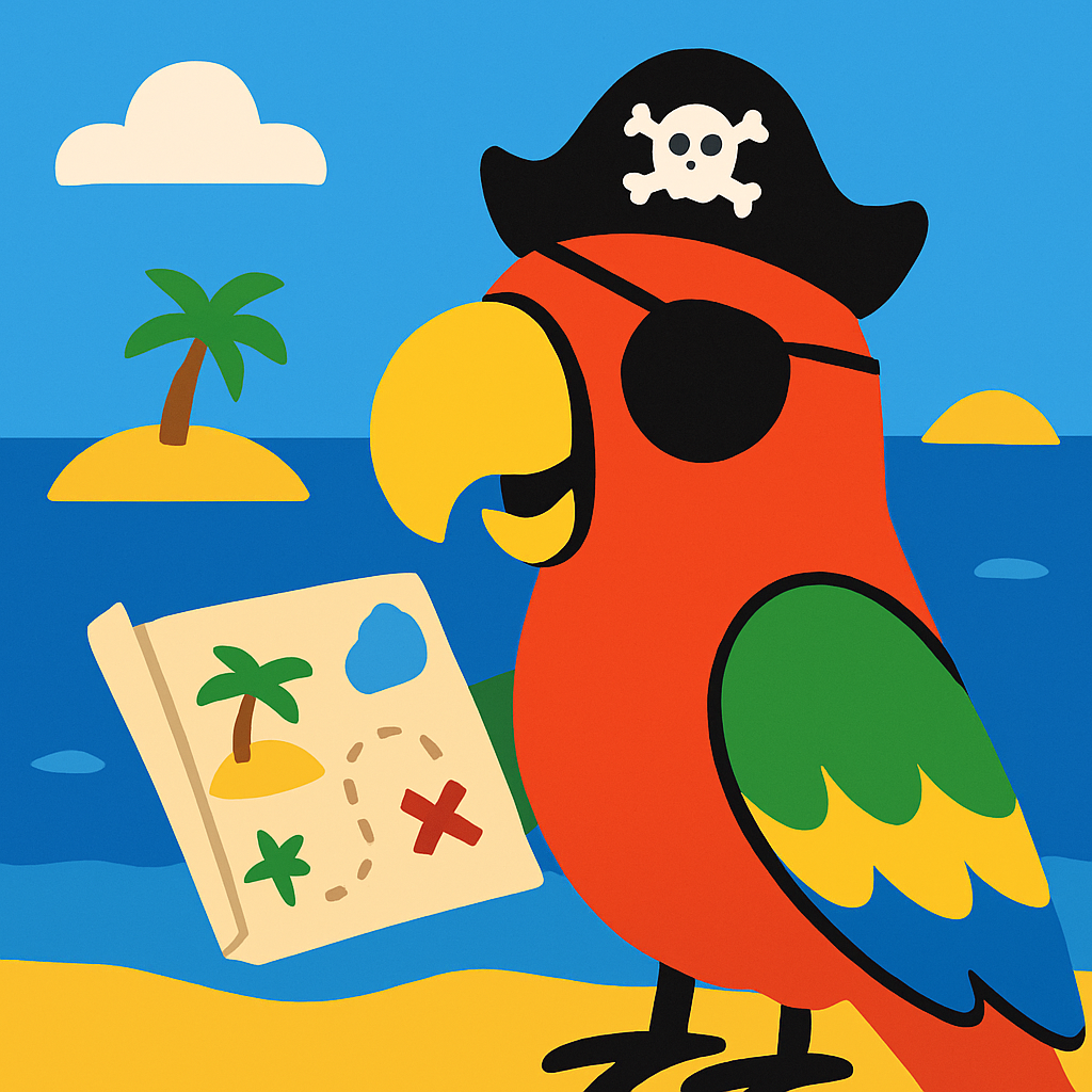 Pirate Parrot Quest Painting Diamond Kit