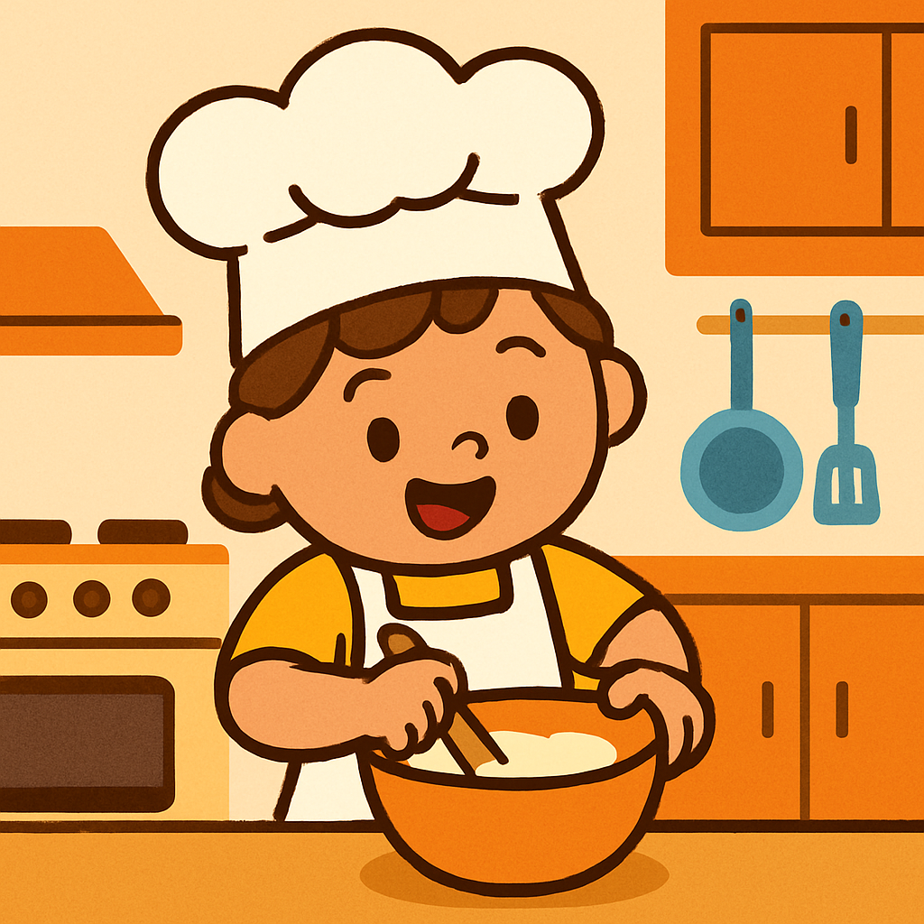 Little Chef In The Kitchen Painting Diamond Kit