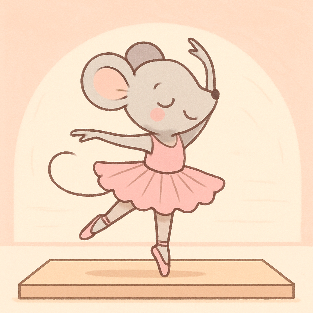 Ballerina Mouse's Dance Painting Diamond Kit