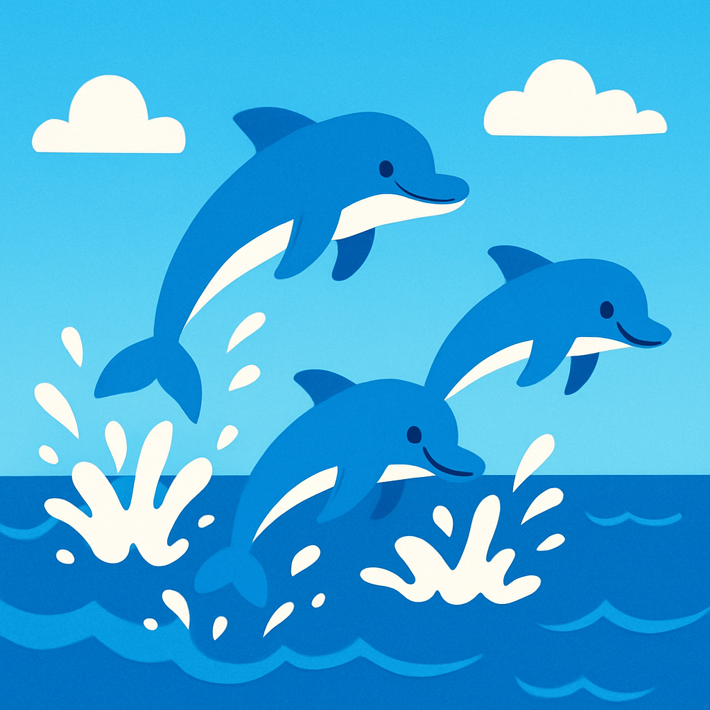Adventure At Sea With Dolphins Painting Diamond Kit