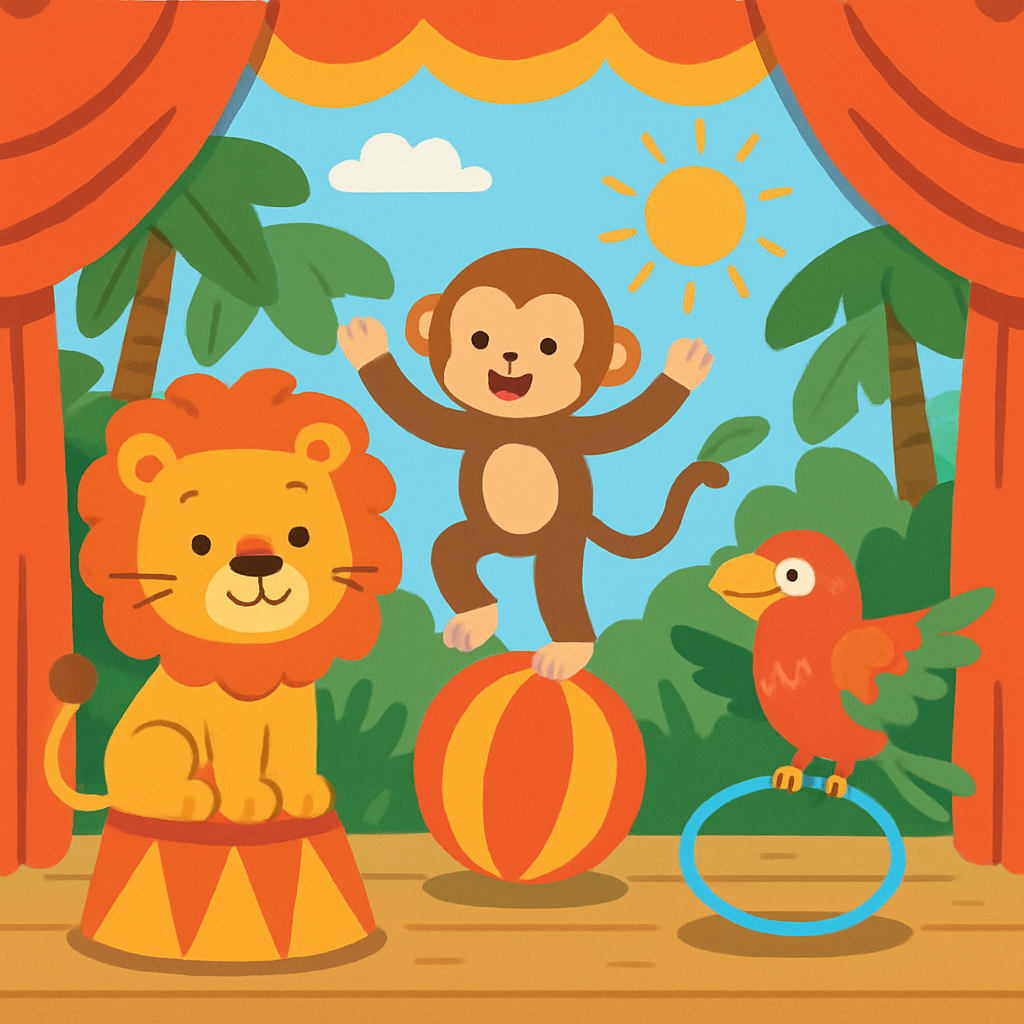 Jungle Animals Talent Show Painting Diamond Kit