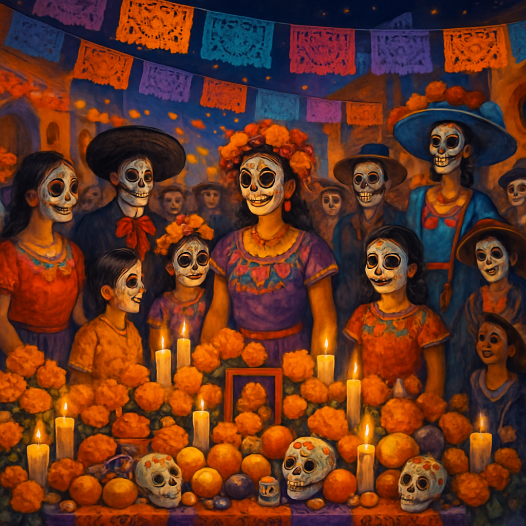 Day Of The Dead (Día De Muertos) Paint By Diamonds Art