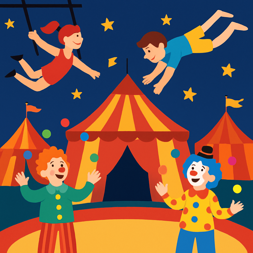 Magical Circus Night Painting Diamond Kit