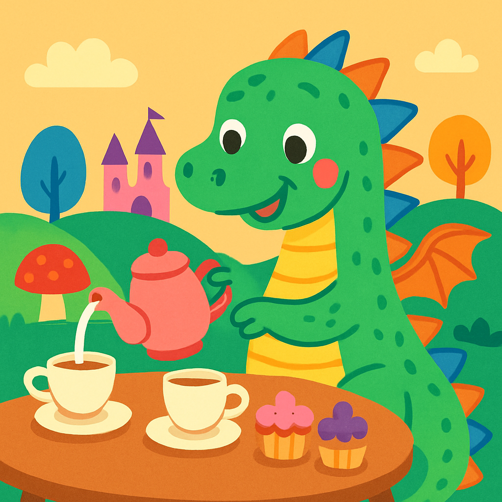 Fantasy Dragon's Tea Party Painting Diamond Kit