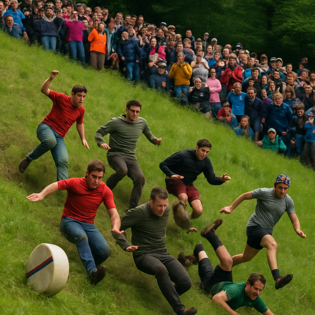 Cheese Rolling At Cooper's Hill Paint By Diamonds Art