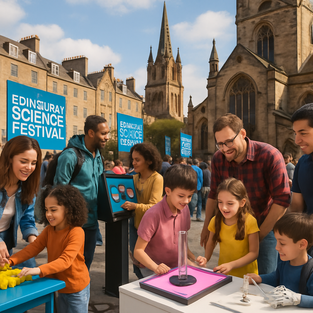 Edinburgh Science Festival Paint By Diamonds Art