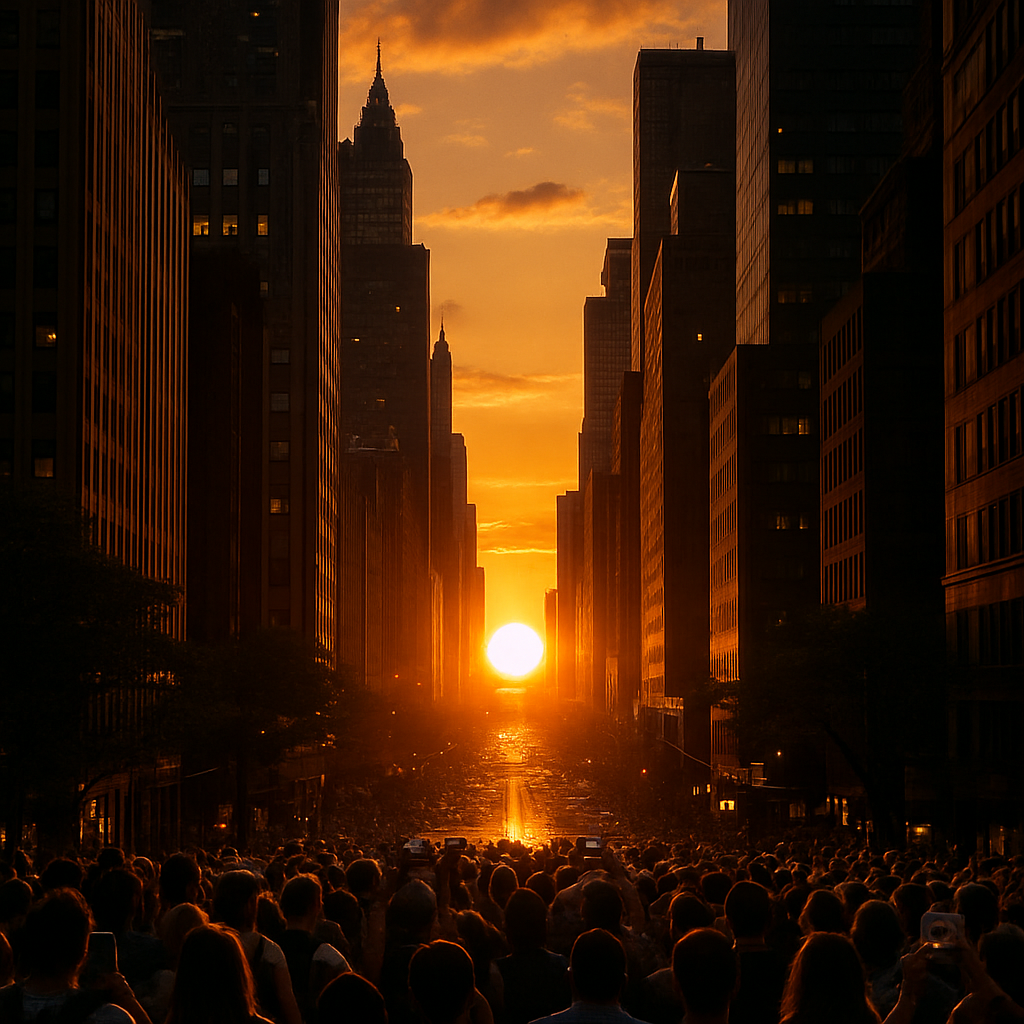 Manhattanhenge Paint By Diamonds Art