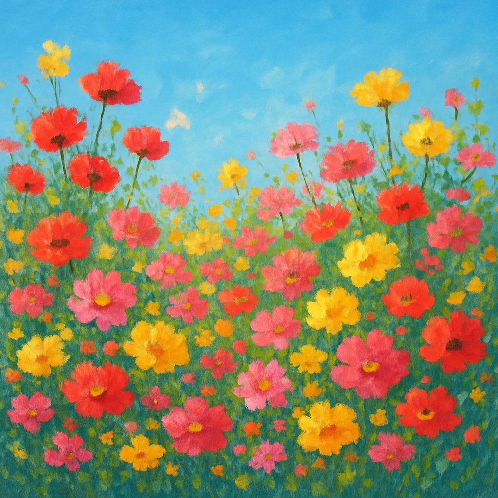 Floral Symphony Garden DIY Paint By Diamonds