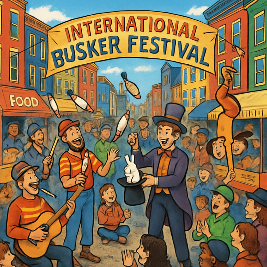 Busker Festival - Canada Painting By Diamonds Kit