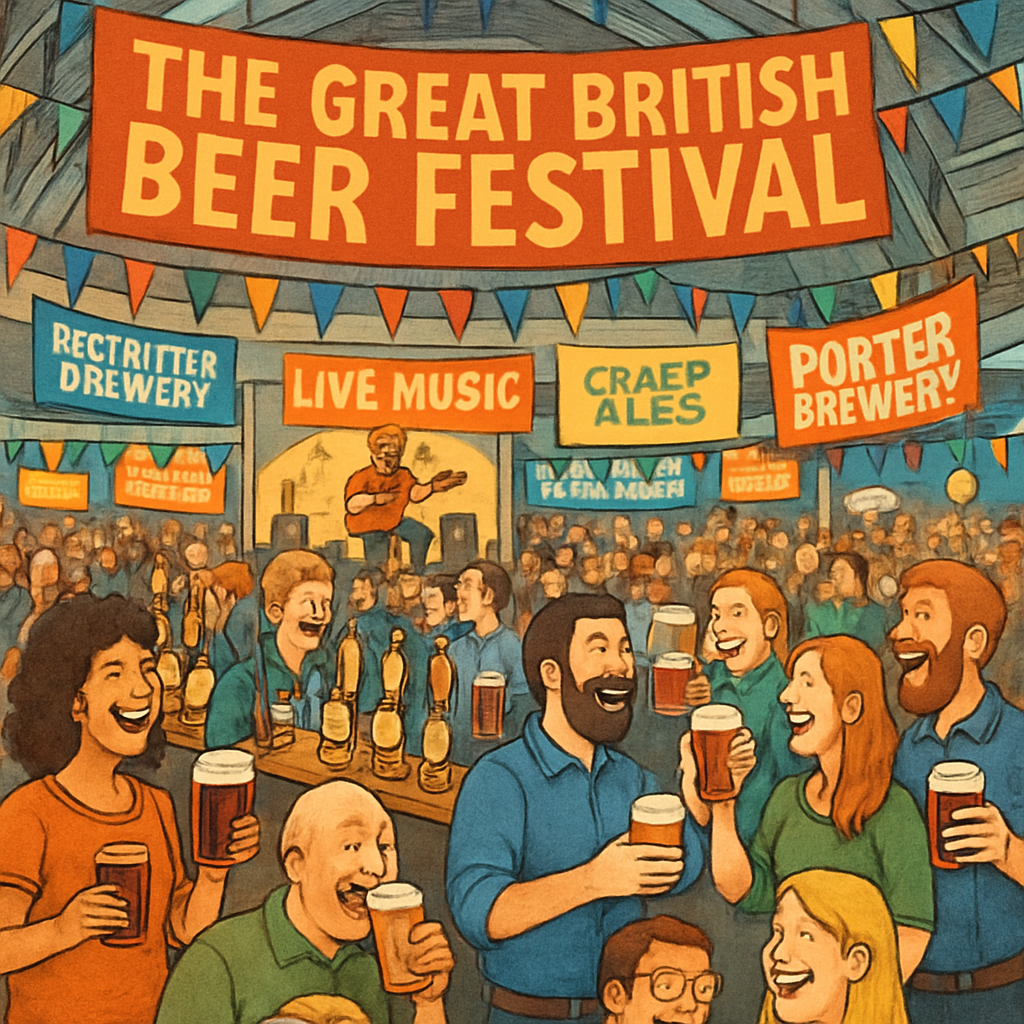 The Great British Beer Festival - England Painting By Diamonds Kit