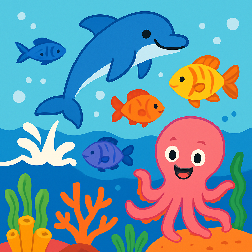 Funny Ocean Friends Paint By Diamond