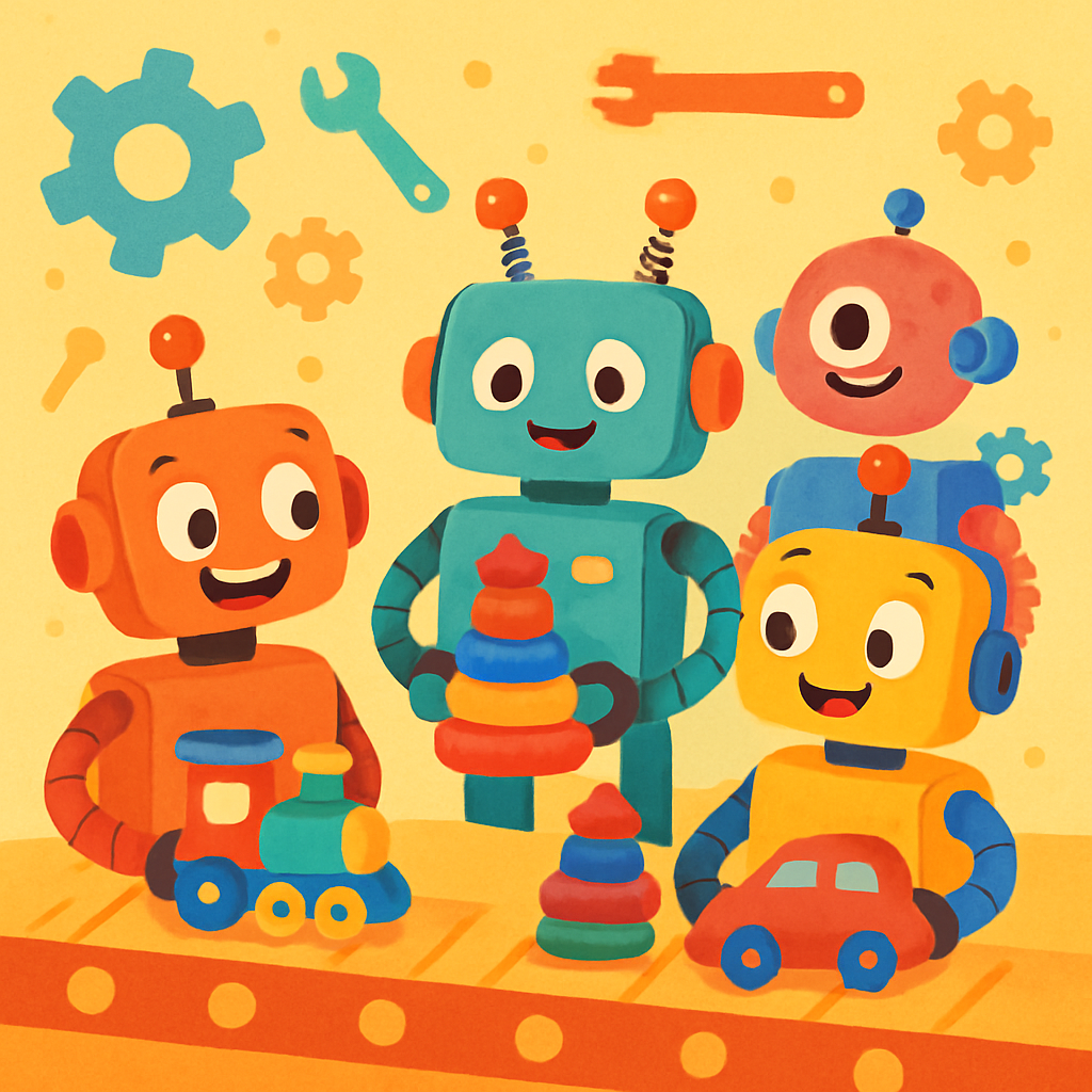 Cheery Robot Factory Paint By Diamond