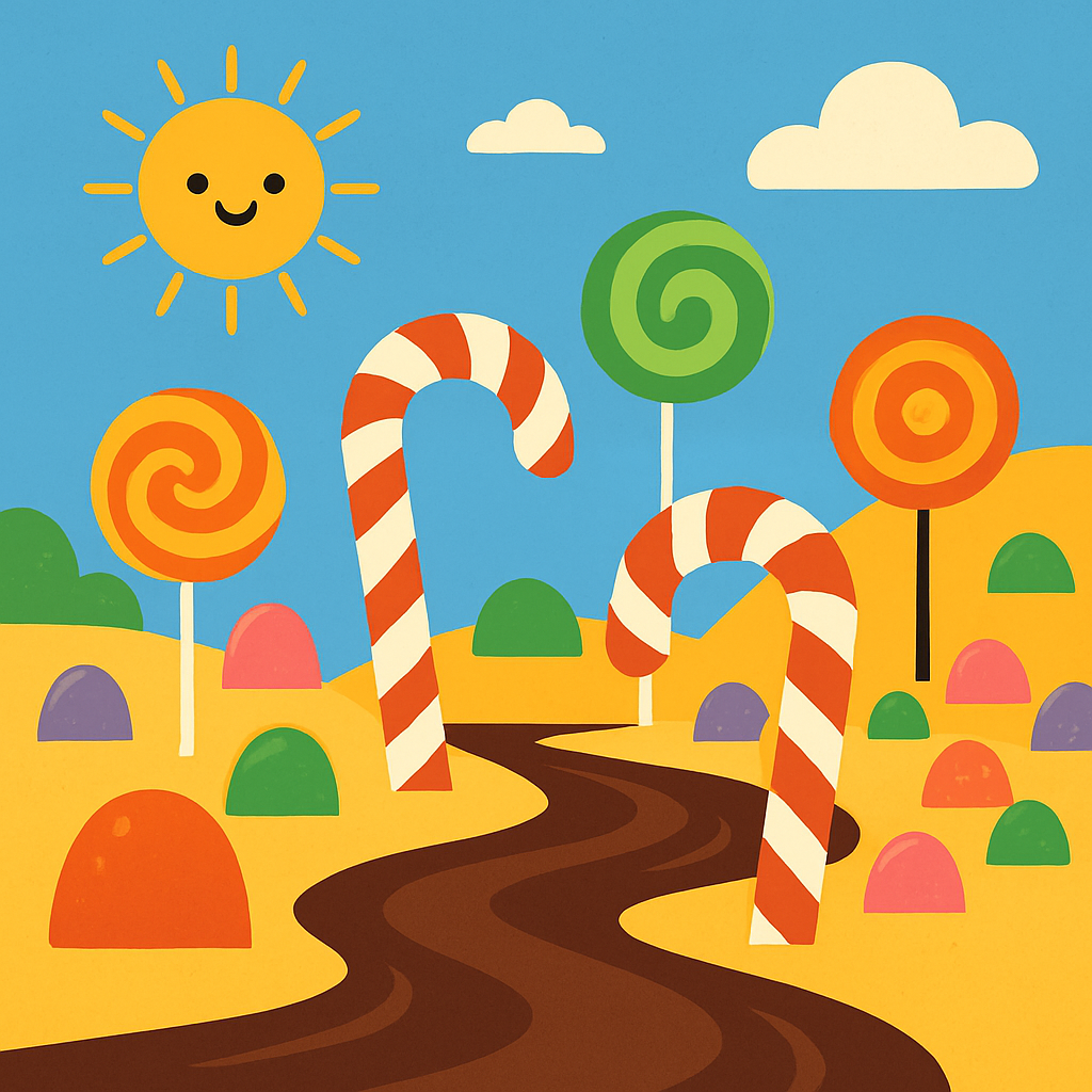 Gigantic Candy Land Paint By Diamond