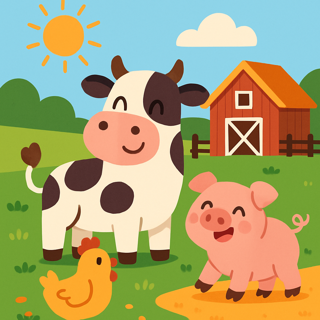 Playful Farm Life Paint By Diamond