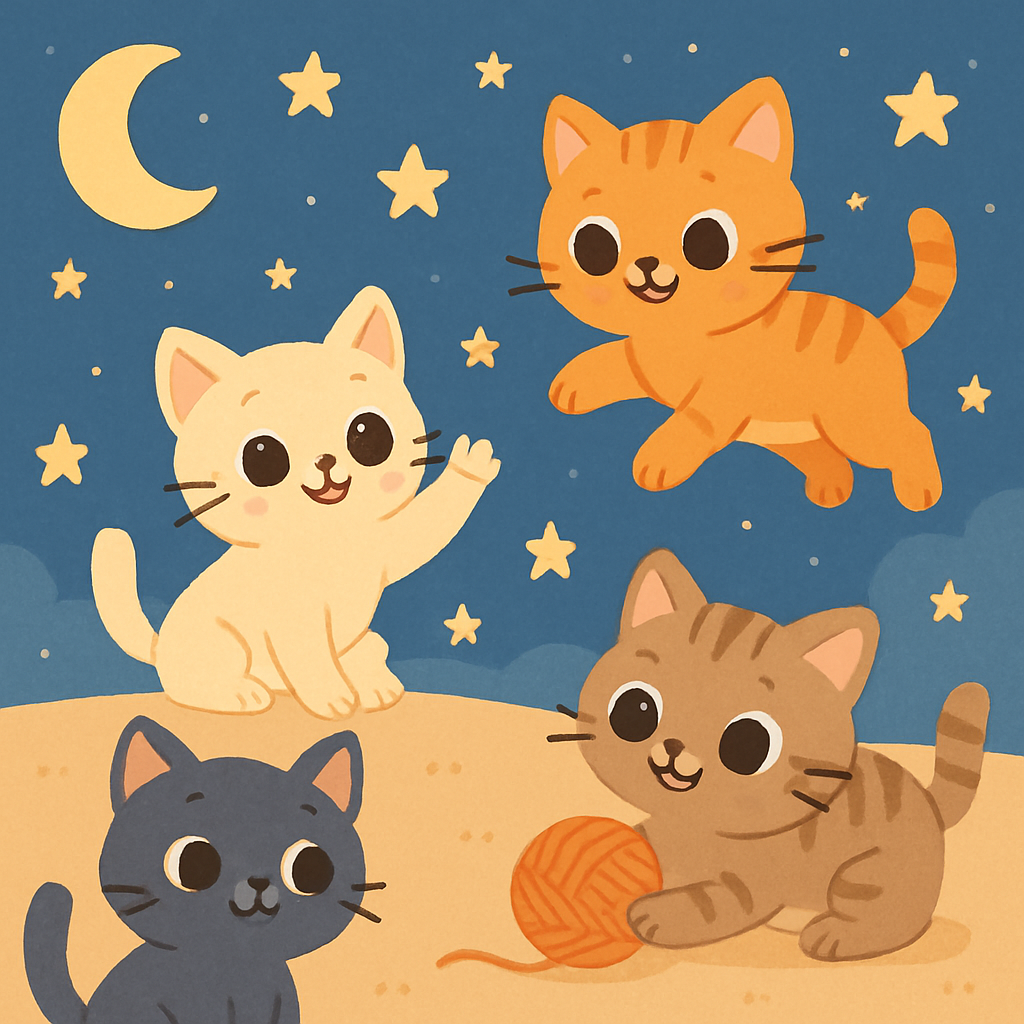 Sweet Dreaming Kittens Paint By Diamond