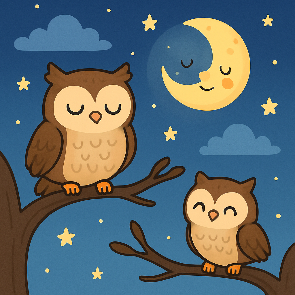 Enchanting Night Owls Paint By Diamond
