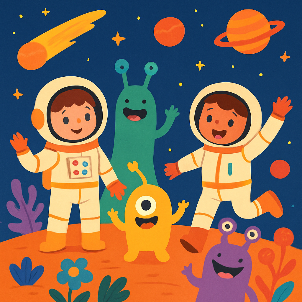 Happy Space Voyage Paint By Diamond