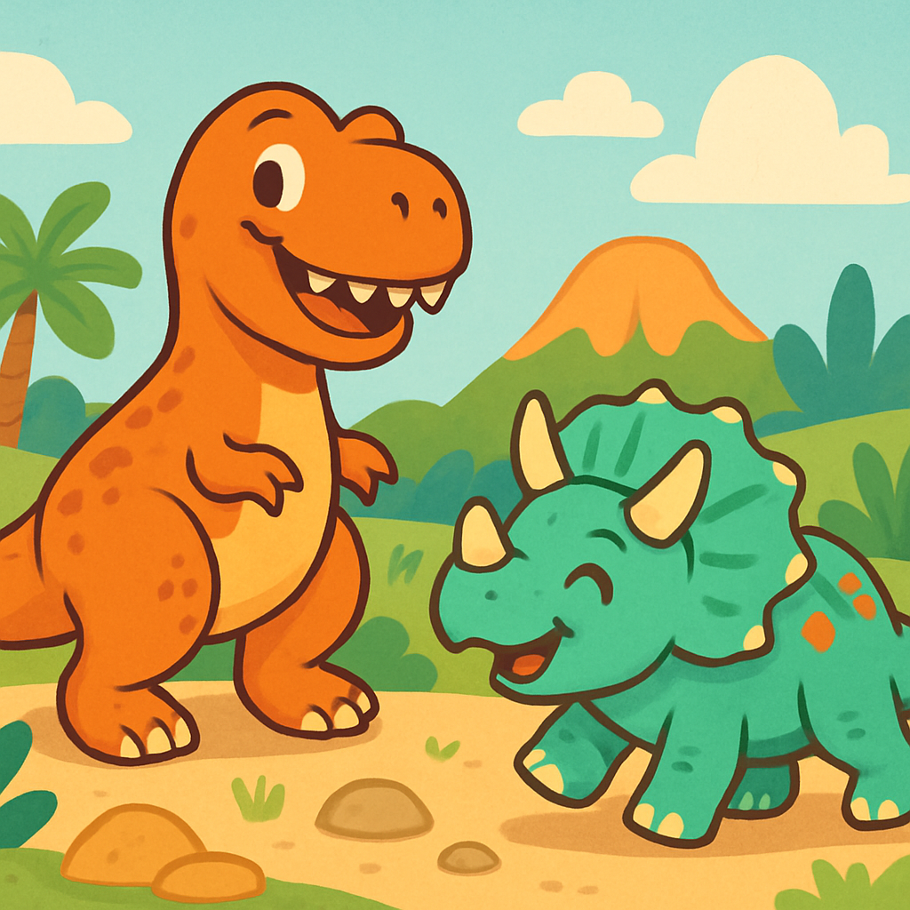 Friendly Dino Pals Paint By Diamond