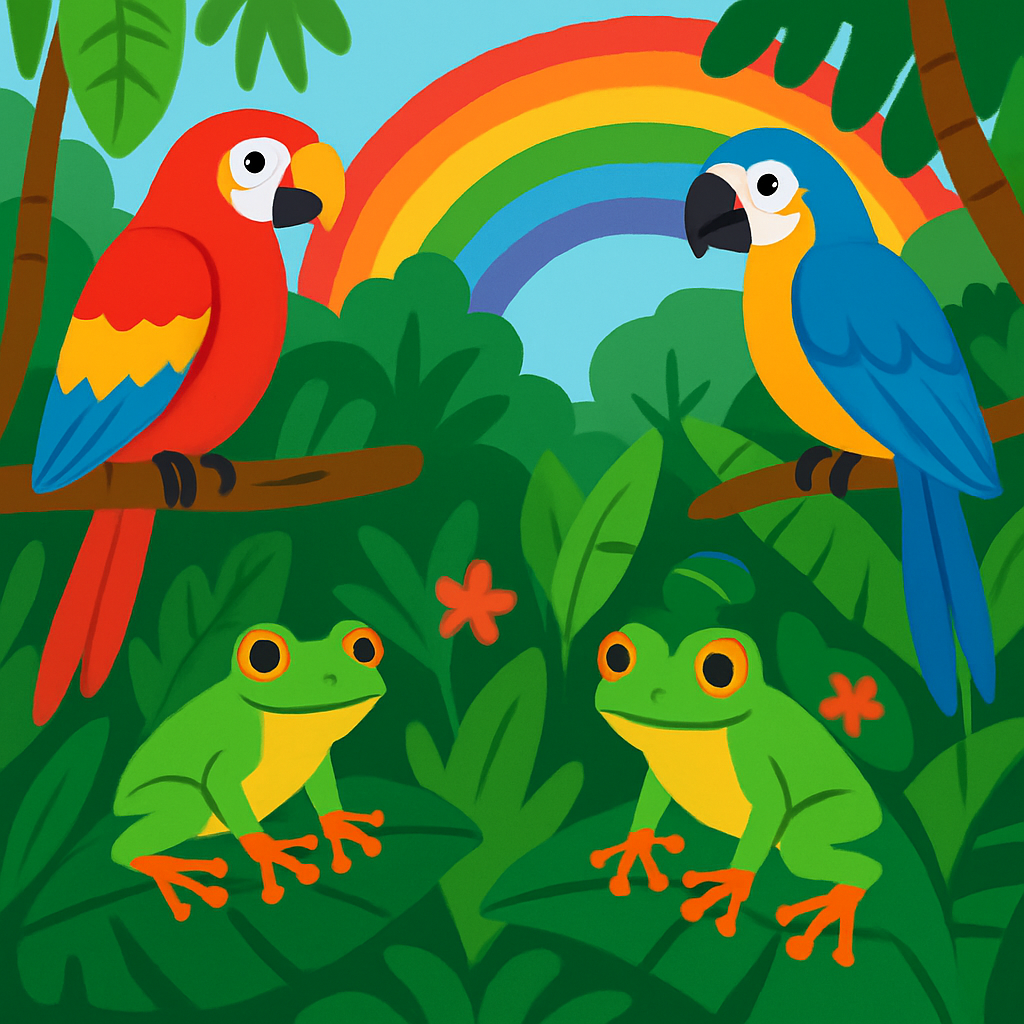 Rainbow Rainforest Retreat Paint By Diamonds Art