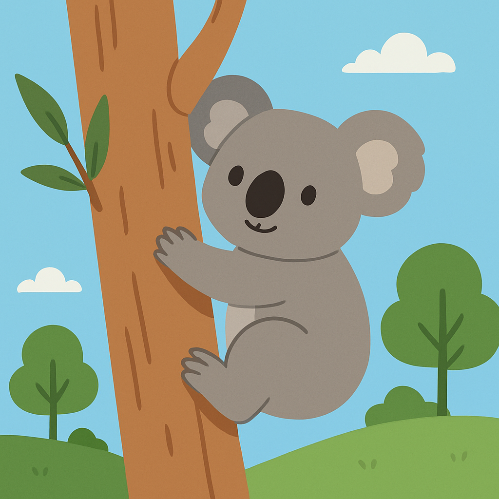 Courageous Koala Climb Paint By Diamonds Art