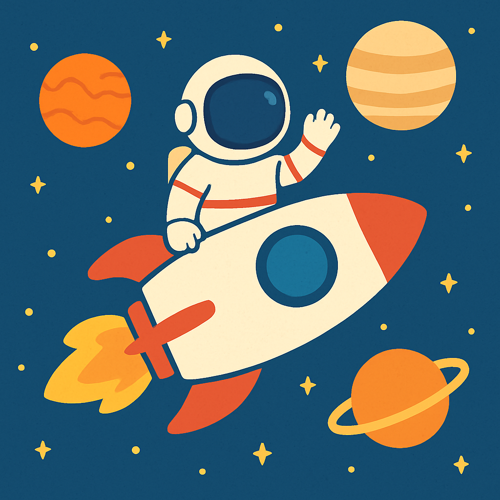 Astronaut Adventure Launch Paint By Diamonds Art