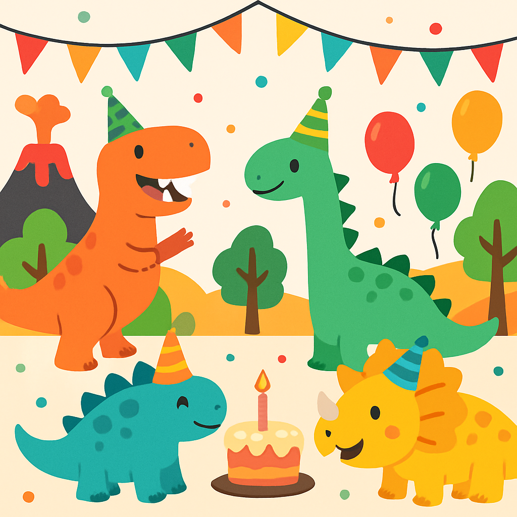 Dinosaur Roar Fiesta Paint By Diamonds Art