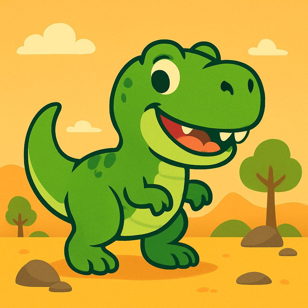 Curious T-Rex Painting Diamond Kit