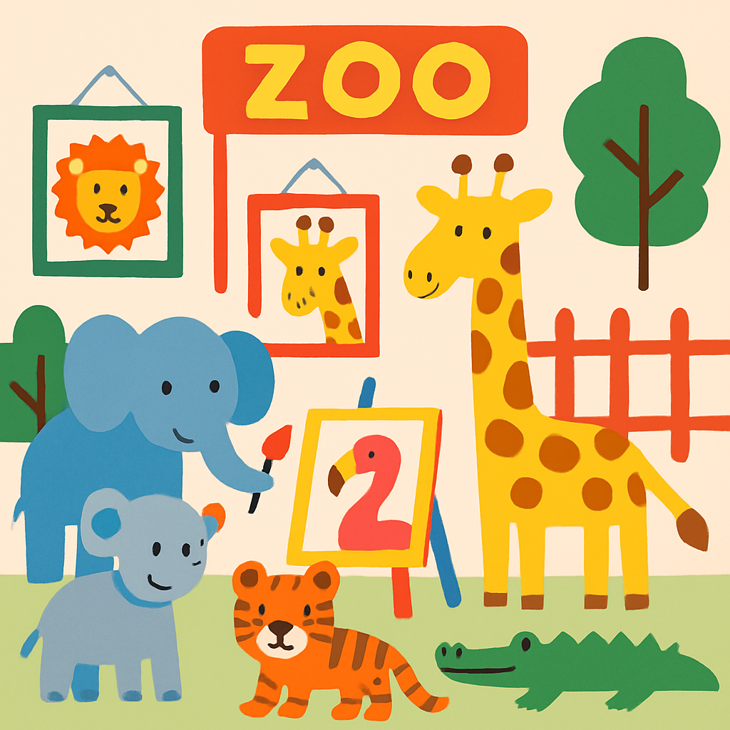 Artistic Zoo Paint By Diamond