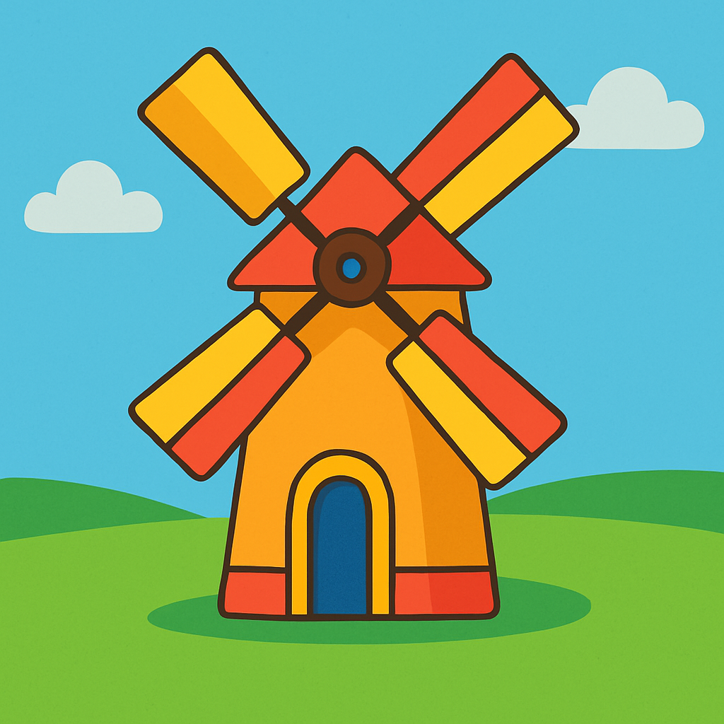 Wonderous Windmill Painting Diamond Kit