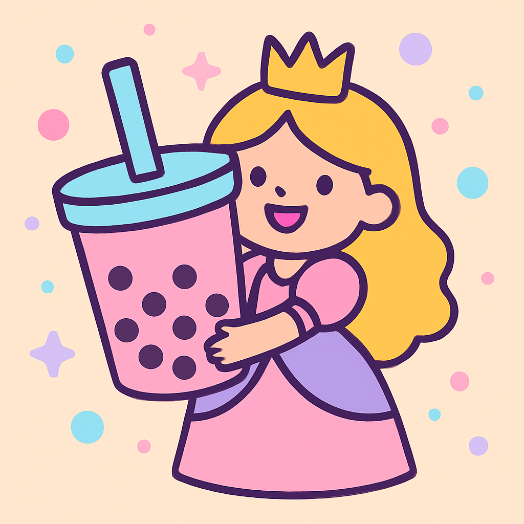 Princess Bubble Tea Paint By Diamond