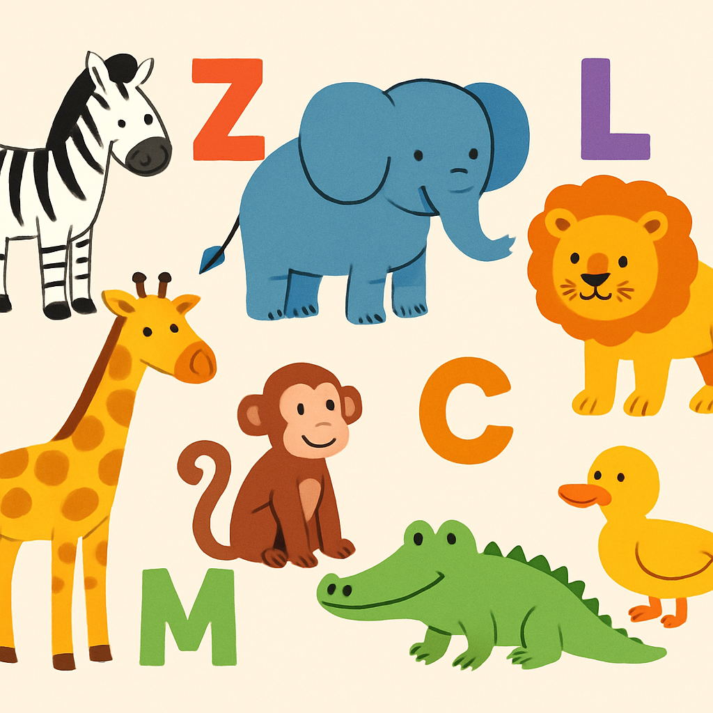 Zoo Alphabet Adventure Paint By Diamond