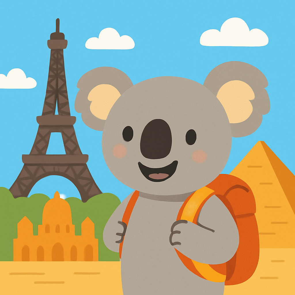 Explorer Koala's World Tour Paint By Diamond