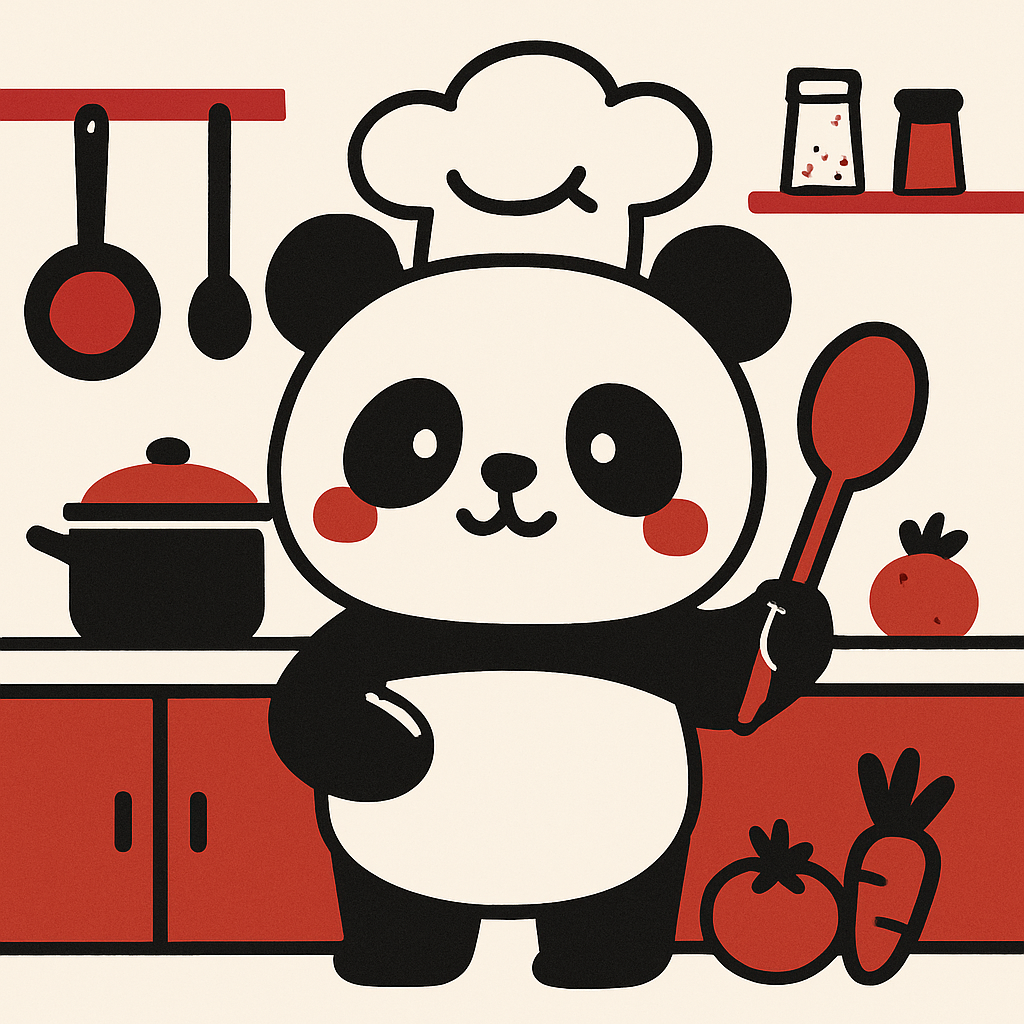 Chef Panda's Culinary Quest Paint By Diamond