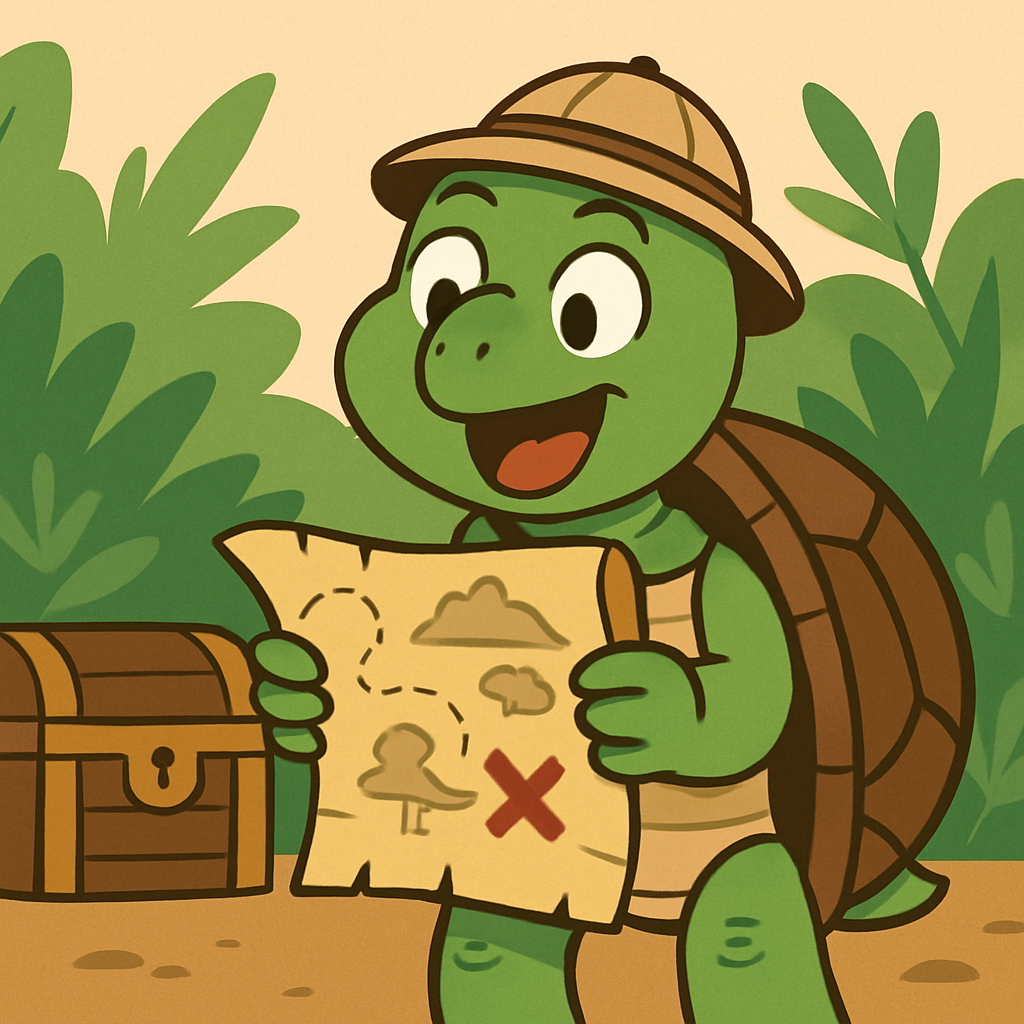 Treasure Hunting Tortoise Paint By Diamond
