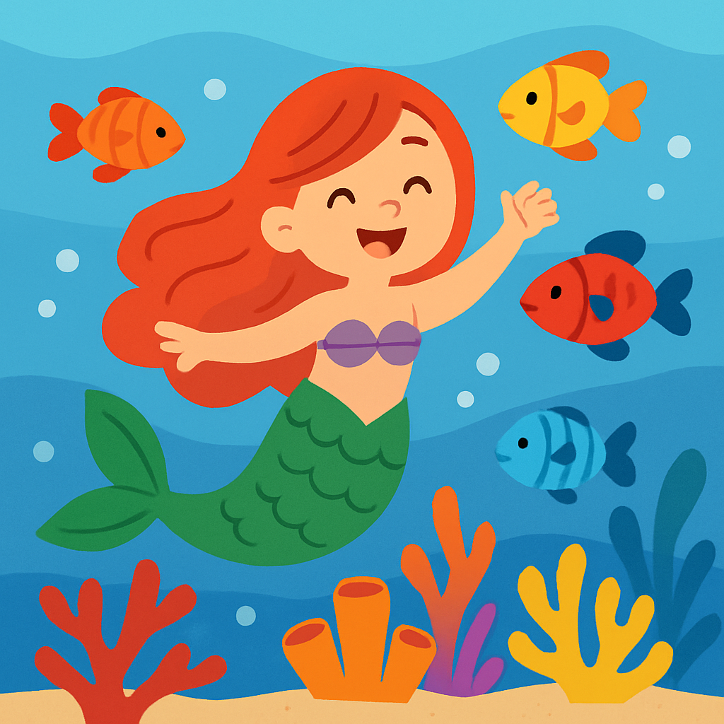 Happy Mermaid Adventure Diamond Painting