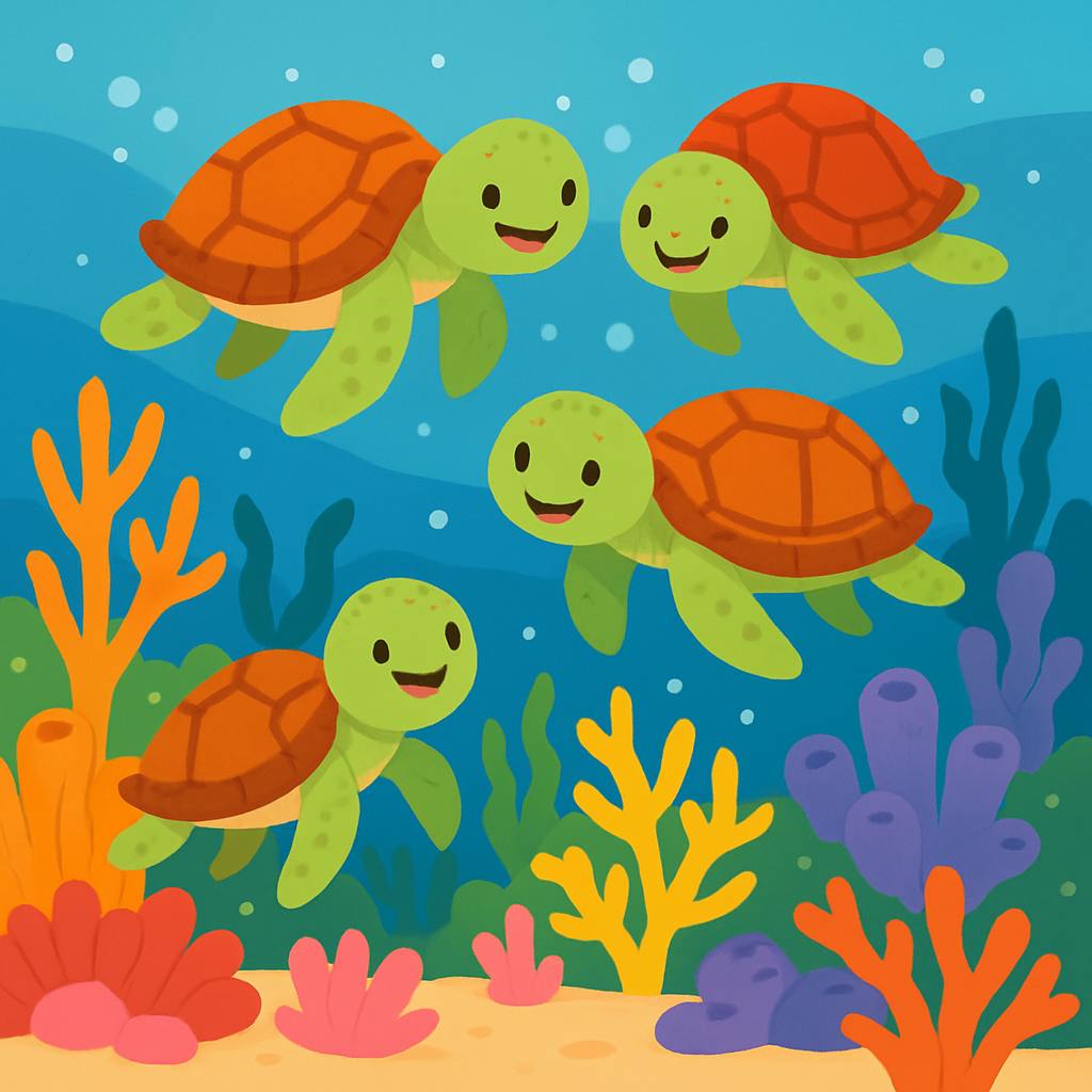 Ocean Adventure With Sea Turtles Diamond Painting
