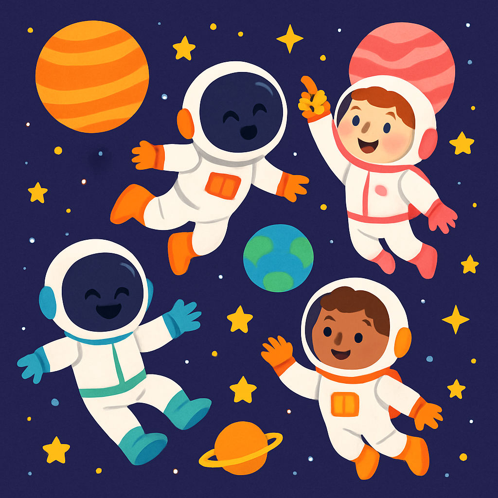 Fun With Space Explorers Diamond Painting