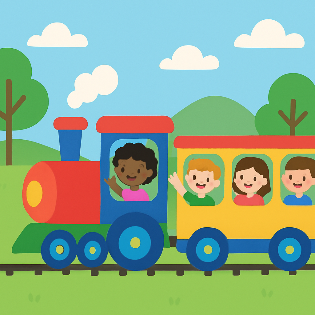 Charming Toy Train Adventure Diamond Painting