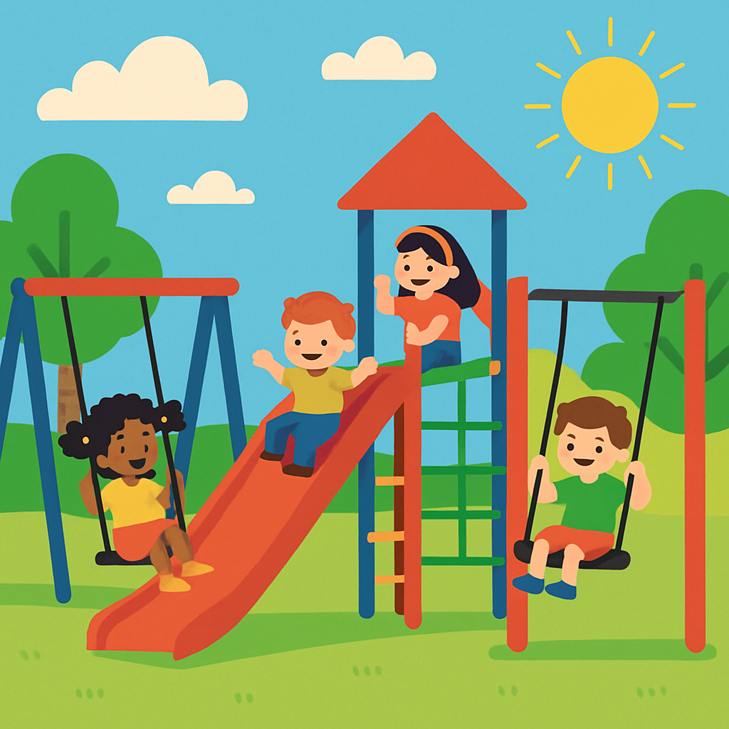 Fun On The Playground Diamond Painting